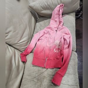 Y2K 2008 Coral ombre Sweatshirt Size S